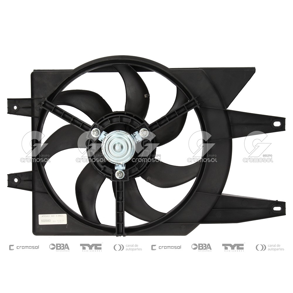 Electroventilador para Fiat Fiorino F2 04-14