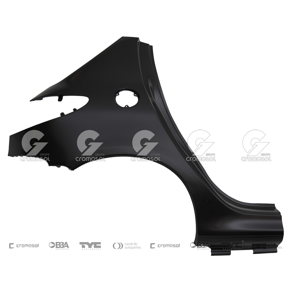 Guardabarro trasero para Peugeot 206 F1 99-04 (Derecho)