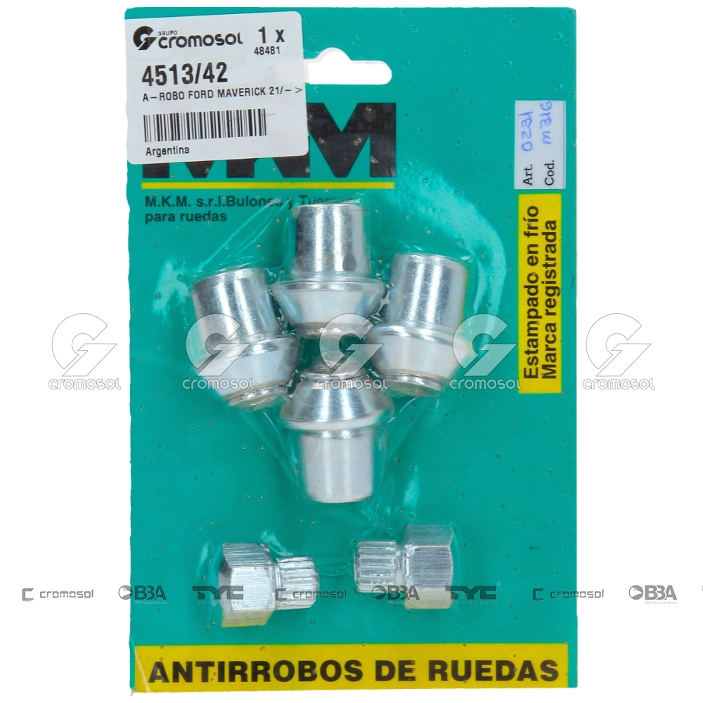 Tuerca antirrobo para Chevrolet Camaro