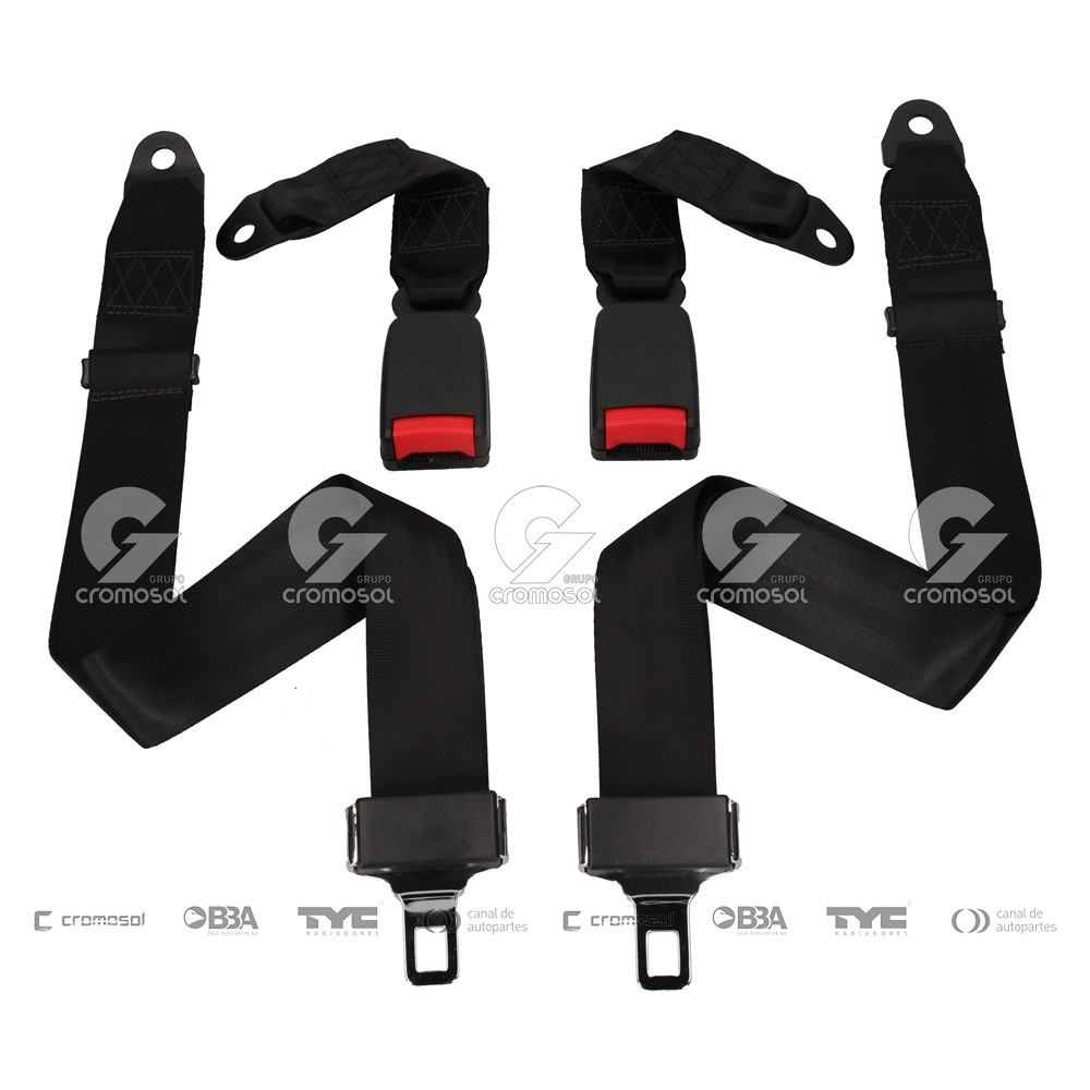 Cinturon de seguridad para Universal Universal Livianos 50/20 Homologado trasero 2 puntos (juego)