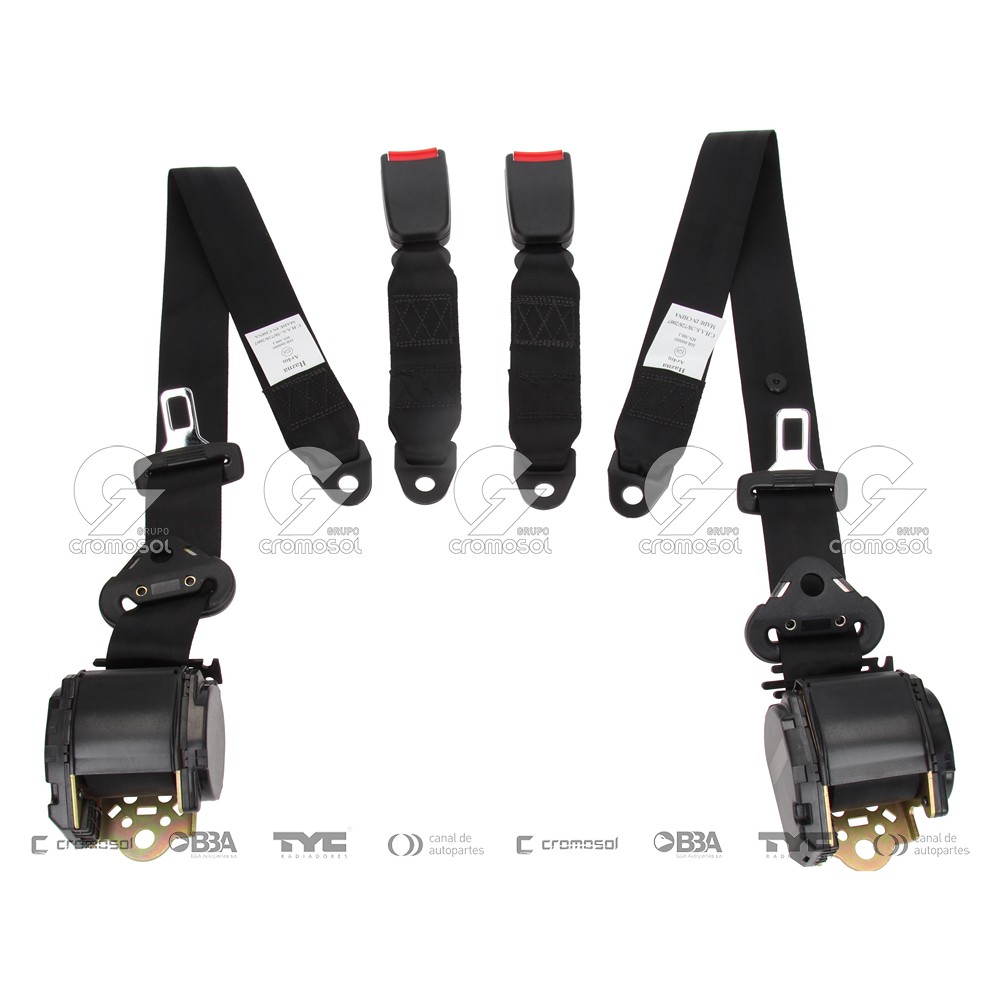 Cinturon de seguridad para Universal Universal Livianos 50/20 Homologado inercial delantero 3 puntos (juego)