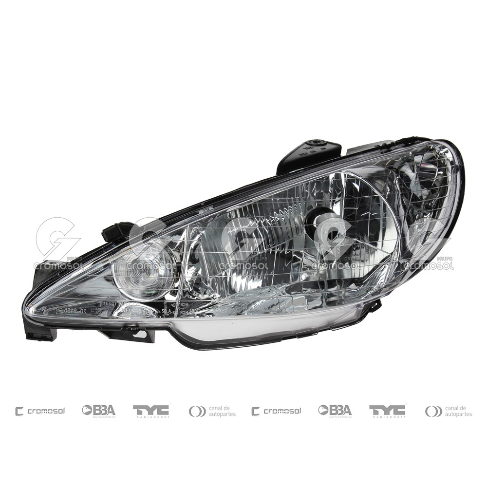 Optica para Peugeot 206 F1 99-04 (Izquierdo)