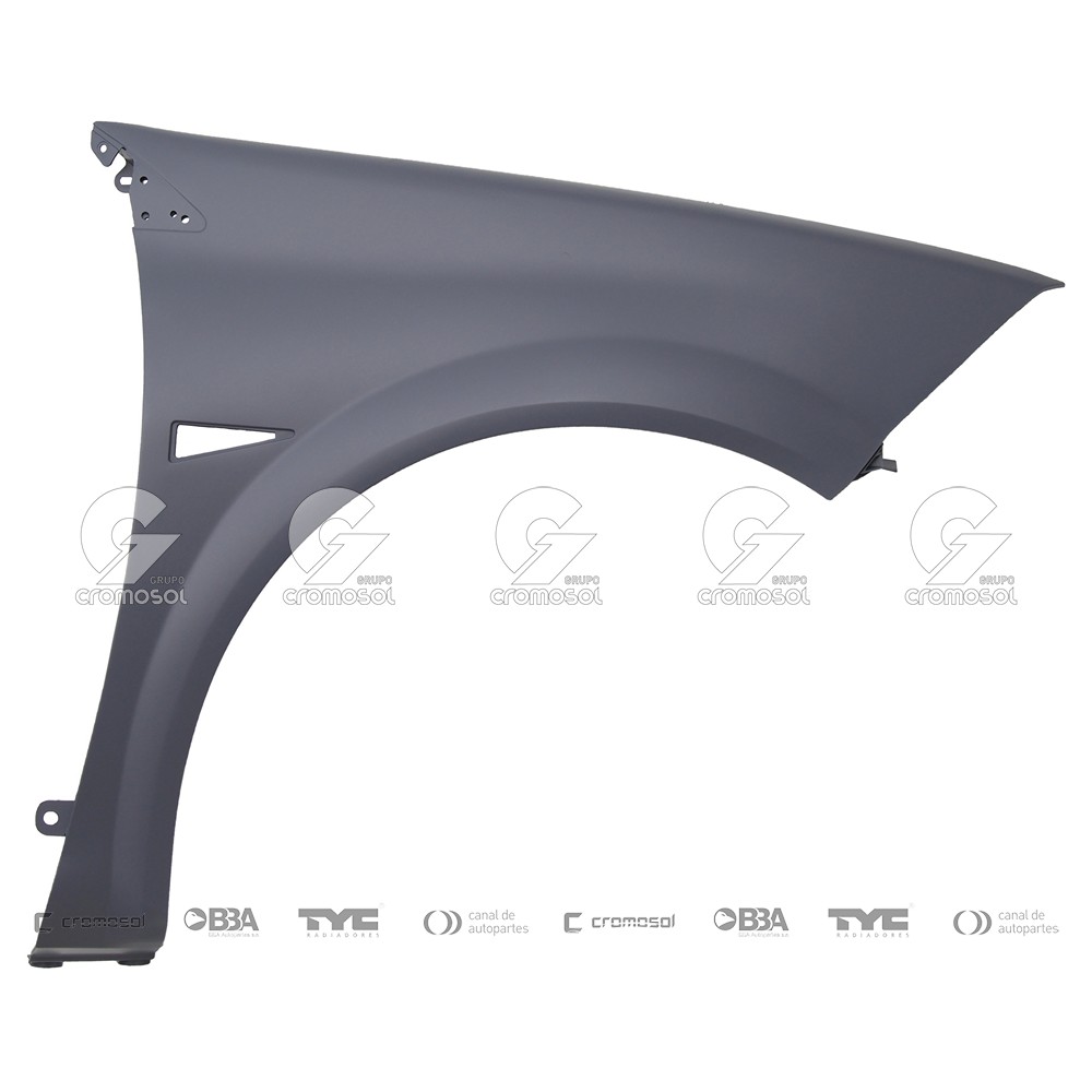 Guardabarro delantero para Renault Megane II 05-10 (Derecho)