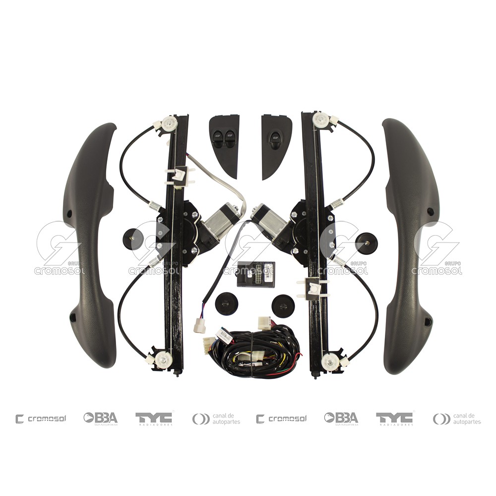 Kit maquina levanta cristal para Fiat Palio 97-01