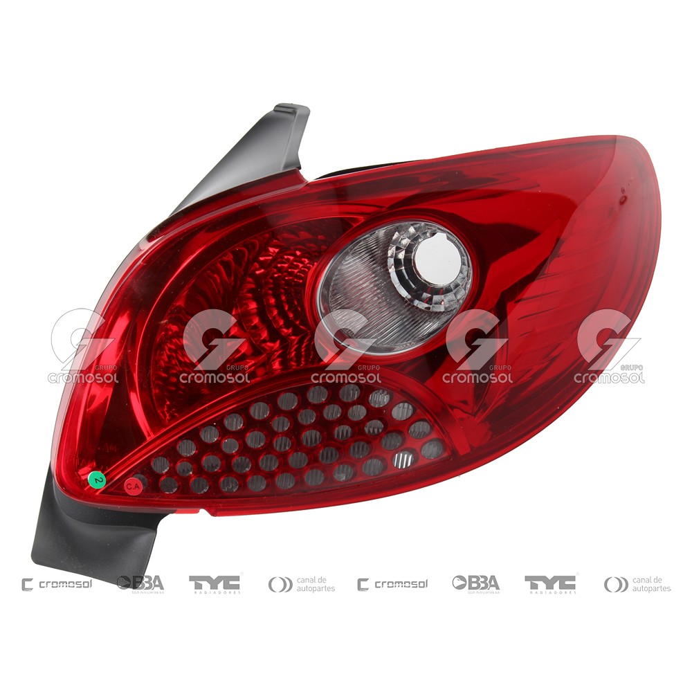 Faro trasero para Peugeot 207 08-16 (Derecho)