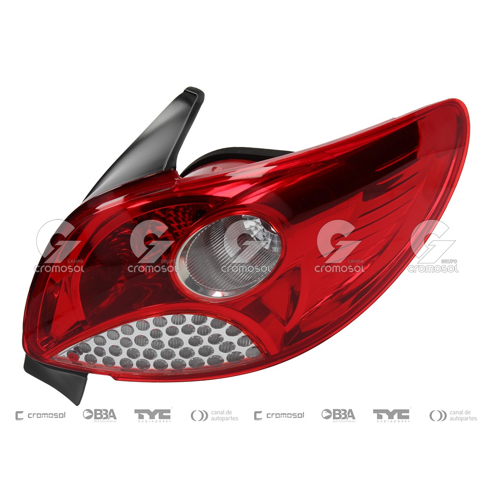 Faro trasero para Peugeot 207 08-16 (Derecho)