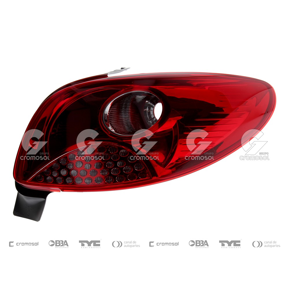 Faro trasero para Peugeot 207 08-16 (Derecho)