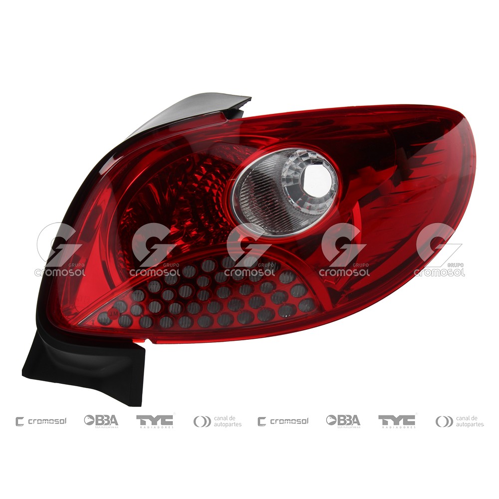 Faro trasero para Peugeot 207 Sedán 08-15 (Derecho)
