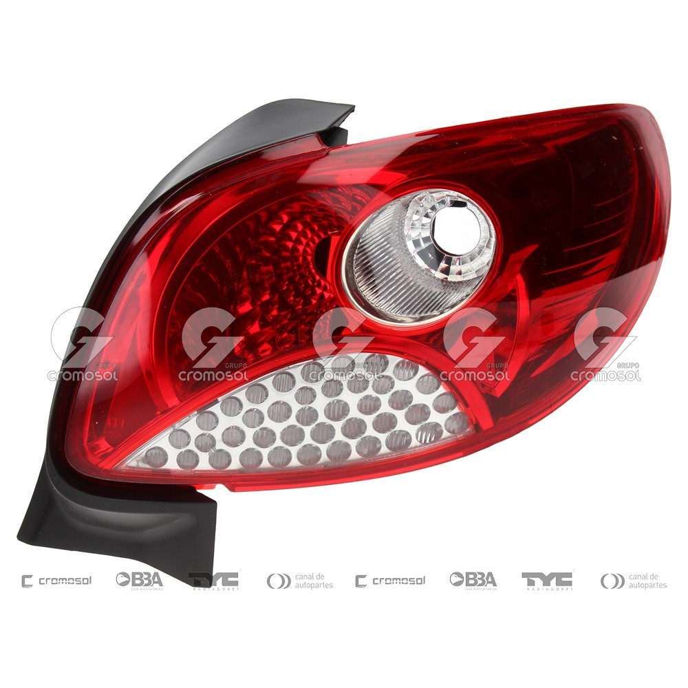 Faro trasero para Peugeot 207 Sedán 08-15 (Derecho)
