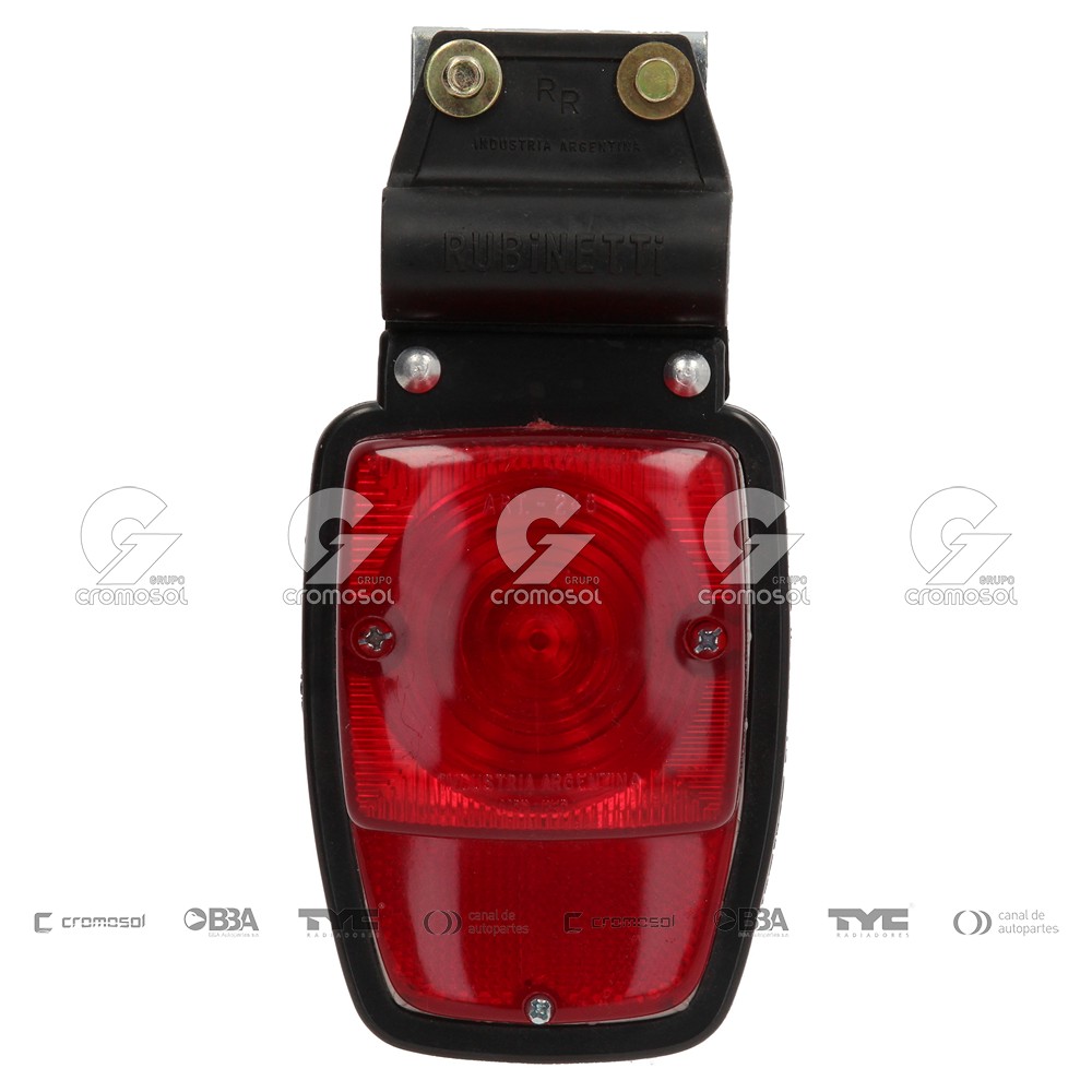 Faro giro lateral para Universal Universal Livianos 50/20 (195x80) simple con ojo de gato color rojo