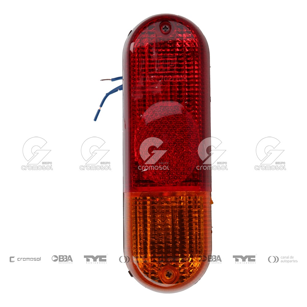 Faro trasero para Universal Universal Livianos 50/20 (195x60) color ambar/rojo
