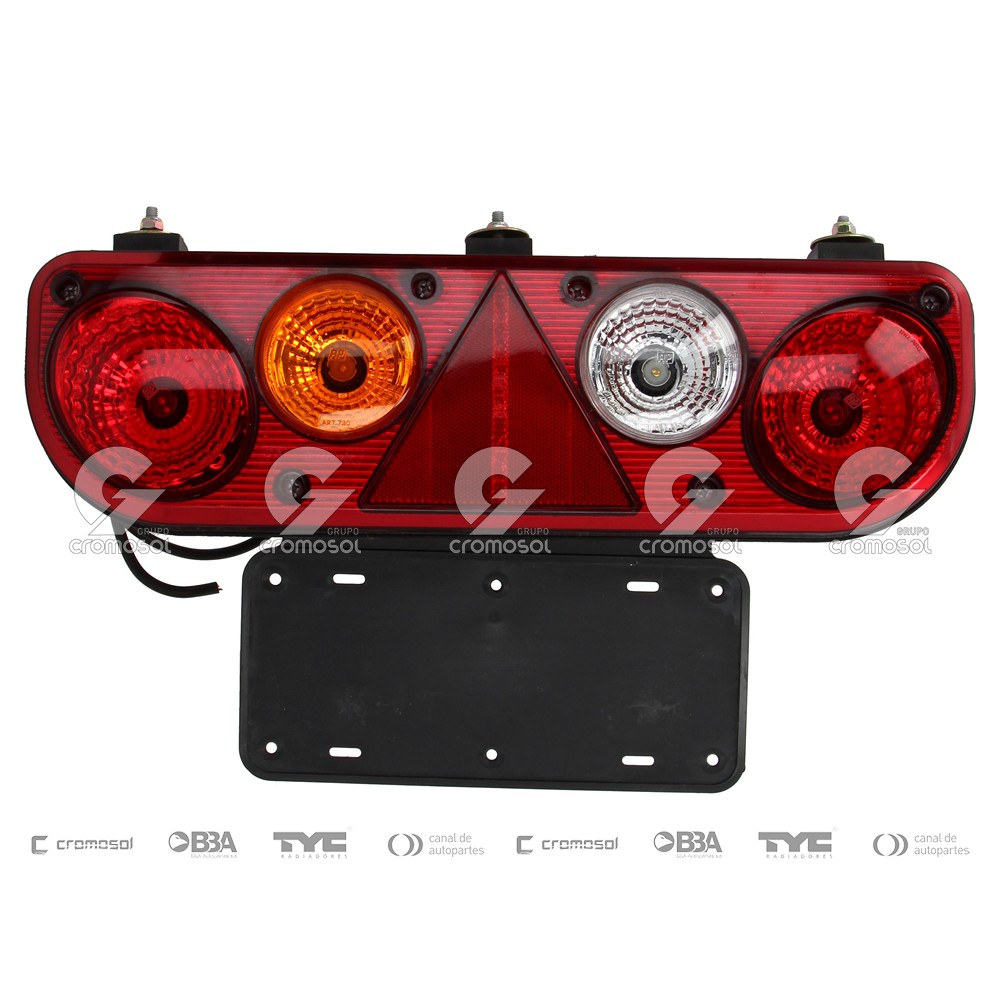 Faro trasero para Universal Universal Livianos 50/20 Color rojo/blanco