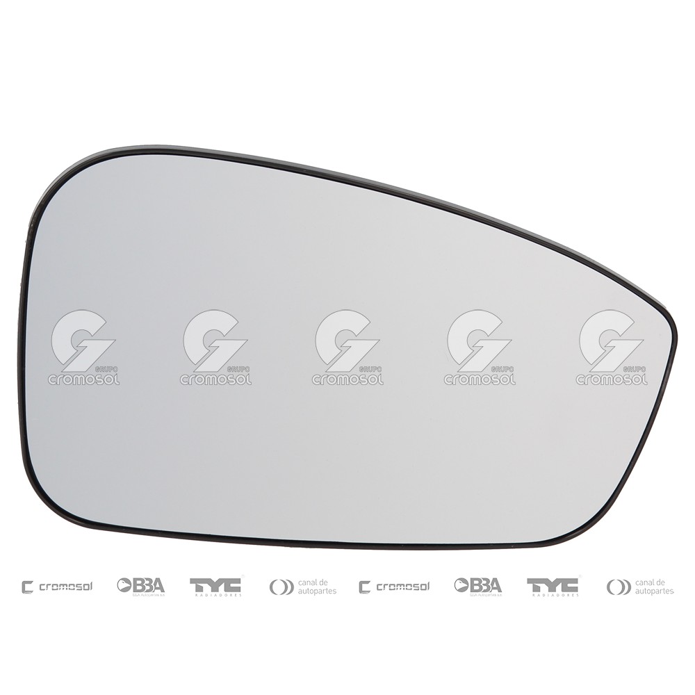 Vidrio de espejo para Ford Fiesta MK7-I (KD) 11-13 (Derecho)