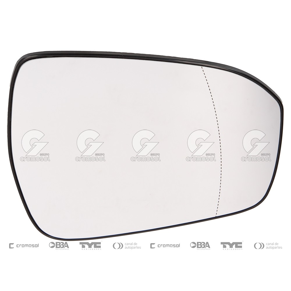 Vidrio de espejo para Ford Mondeo Mk5-i (KD) (Derecho)
