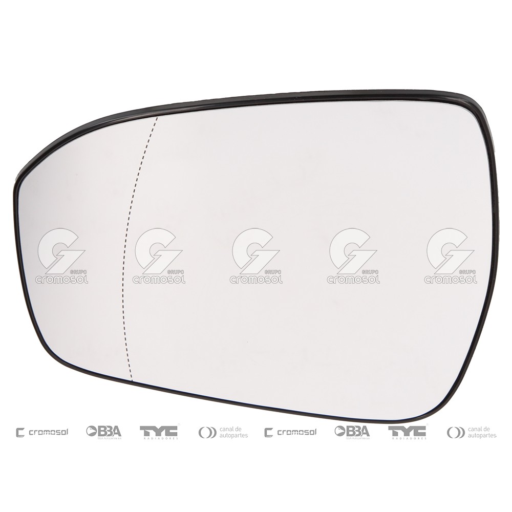 Vidrio de espejo para Ford Mondeo Mk5-i (KD) (Izquierdo)