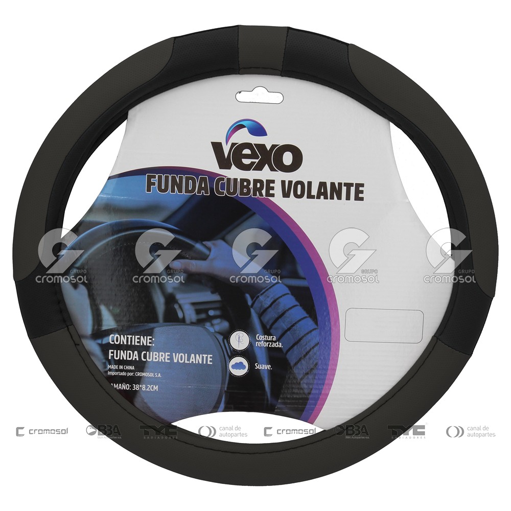 Cubrevolante para Universal Universal Livianos 50/20 (diam.38) "luxury" negro/gris