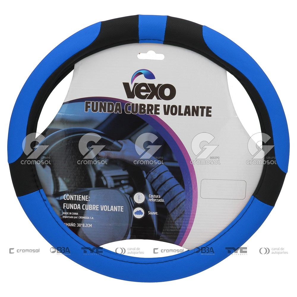 Cubrevolante para Universal Universal Livianos 50/20 (diam.38) "luxury" negro/azul