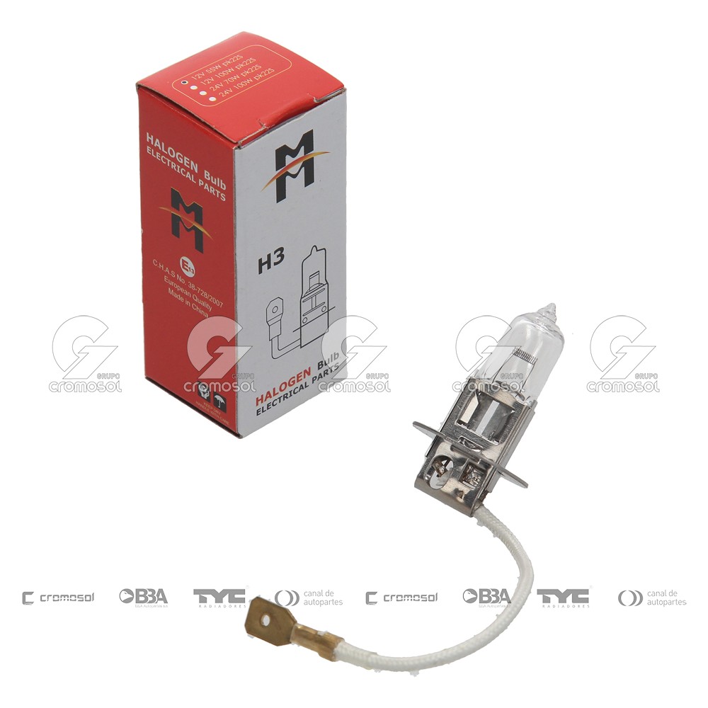 Lampara halogena para Universal Universal Livianos 50/20 H3 12v 55w (pk22s)