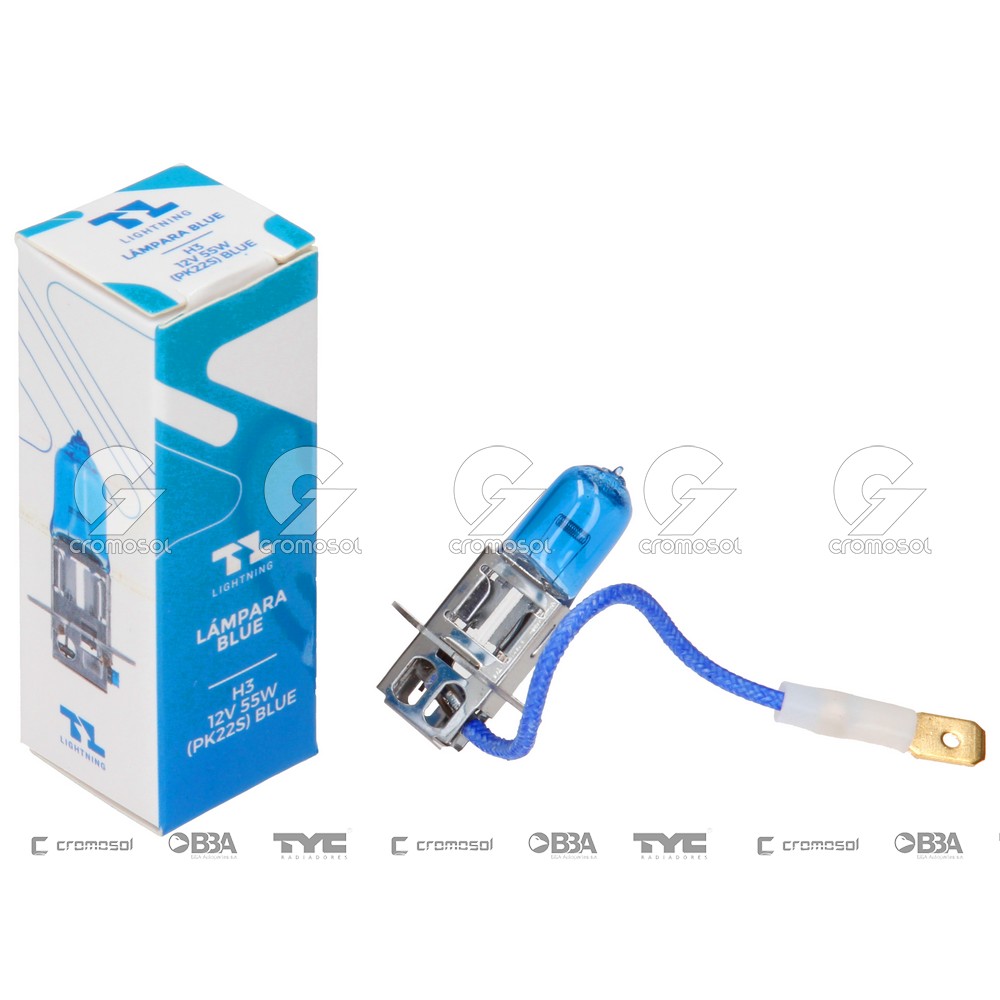 Lampara halogena para Universal Universal Livianos 50/20 H3 12v 55w (pk22s) blue