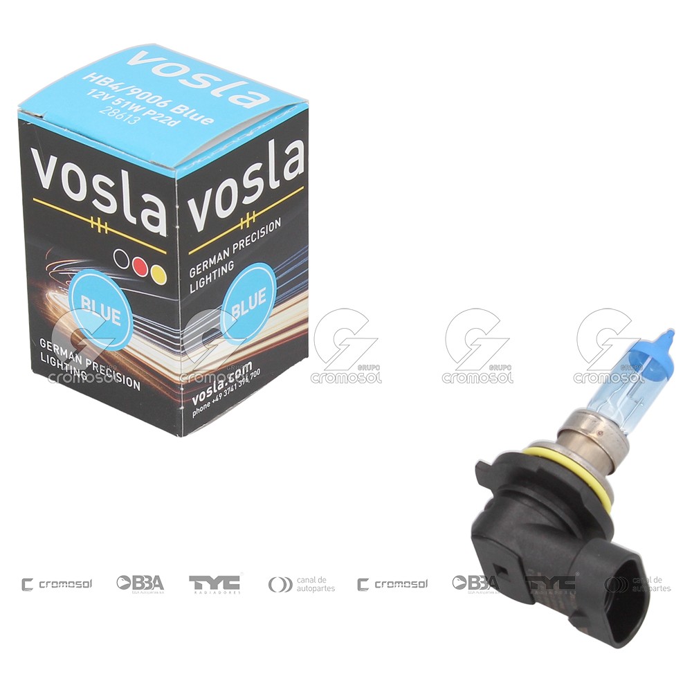 Lampara halogena para Universal Universal Livianos 50/20 Hb4/9006 12v 51w (p22d) - blue