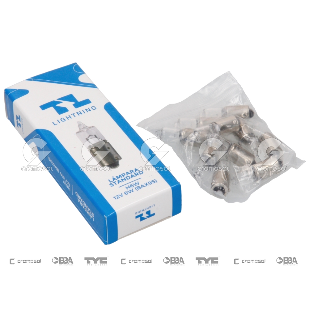 Lampara incandescente para Universal Universal Livianos 50/20 H6w 12v 6w (bax9s)