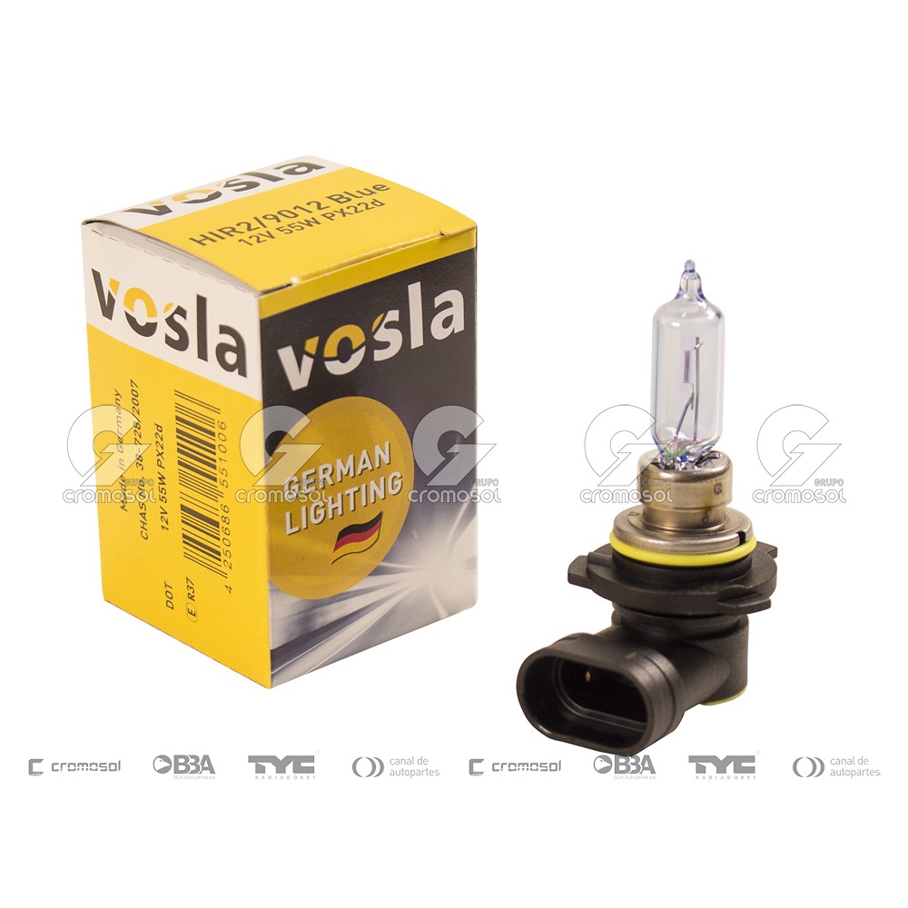 Lampara halogena para Universal Universal Livianos 50/20 Hir2/9012 12v 55w (px22d) - blue