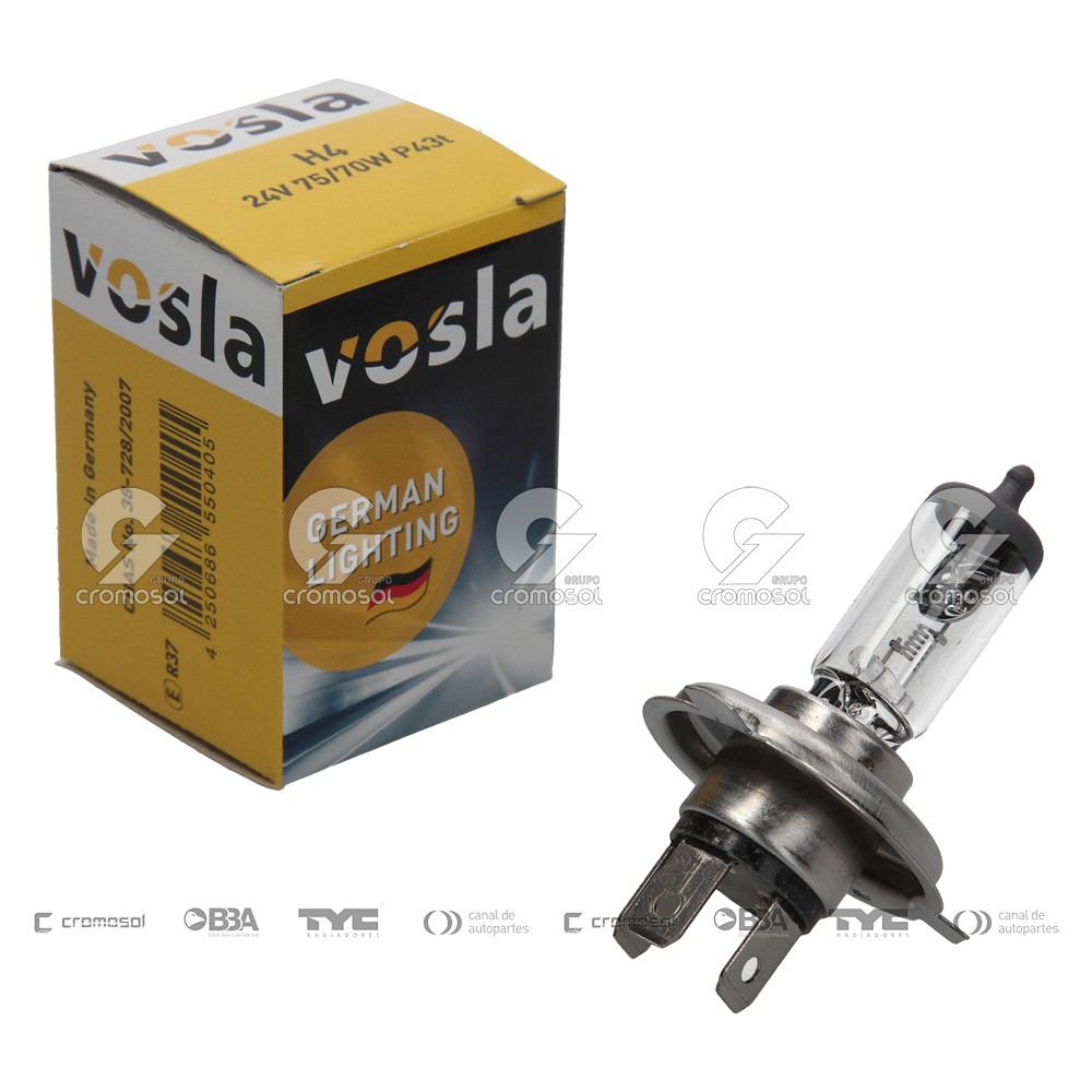Lampara halogena para Universal Universal Pesados 50/20 H4 (13342 24v 75/70w (p43t)