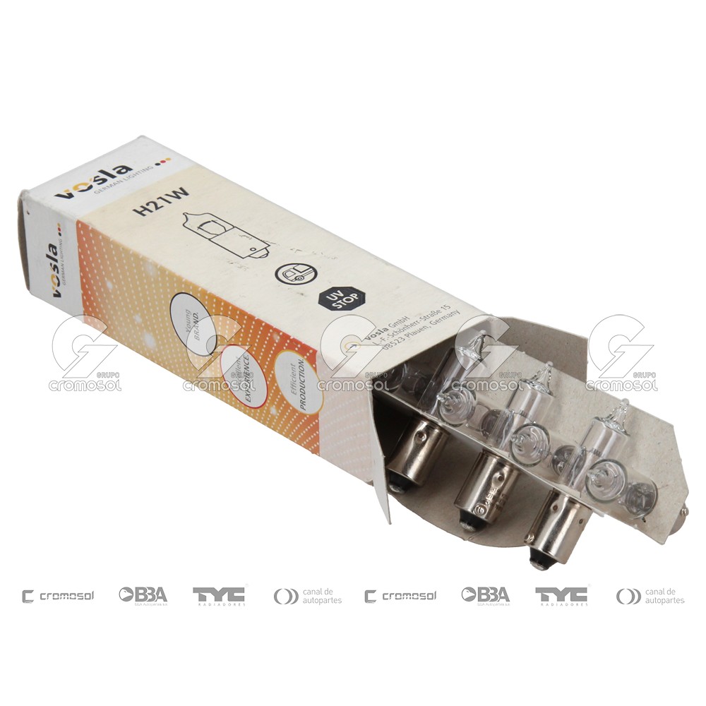 Lampara incandescente para Universal Universal Pesados 50/20 H21w 24v 21w (bay9s)