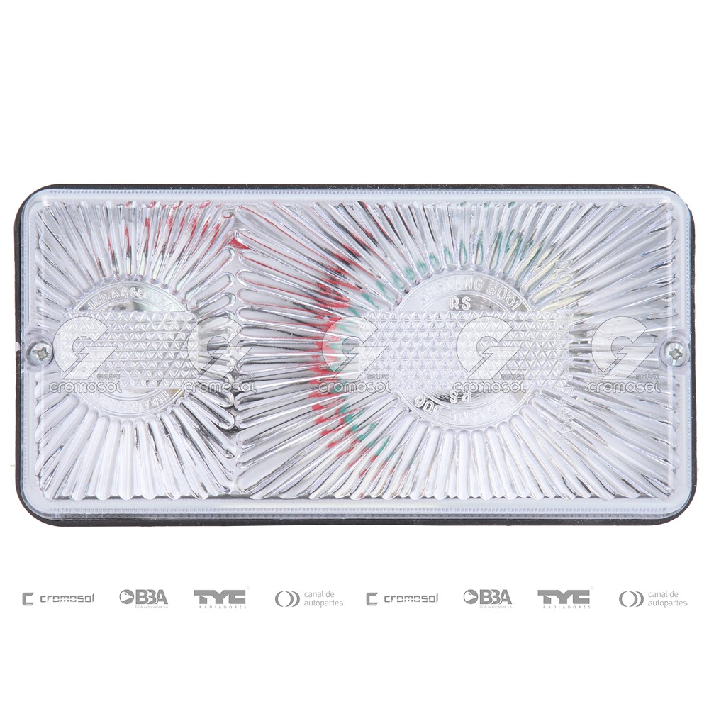 Faro plafon interior para Universal Universal Livianos 50/20 Con llave (2 portalamparas tipo bayoneta)