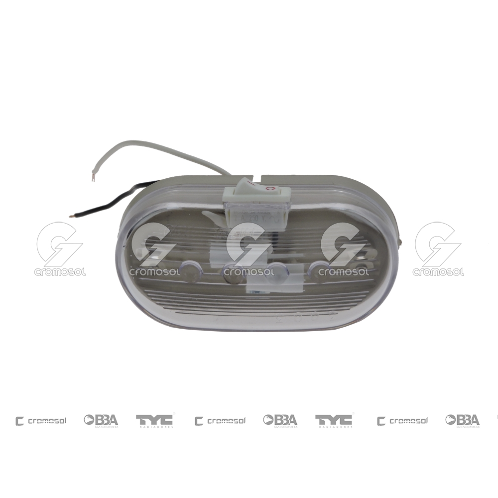 Faro plafon interior para Universal Universal Livianos 50/20 Con llave (2 portalamparas)