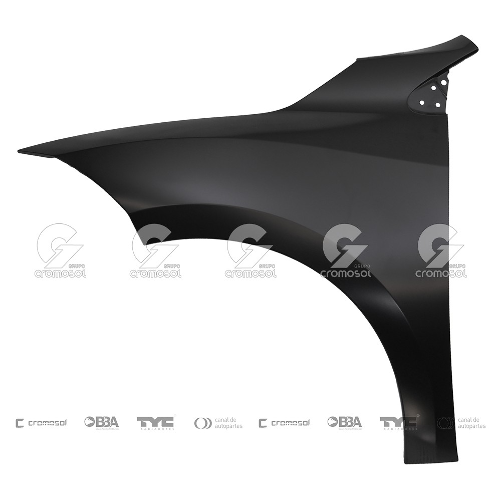 Guardabarro delantero para Renault Megane III F1 11-14 (Izquierdo)