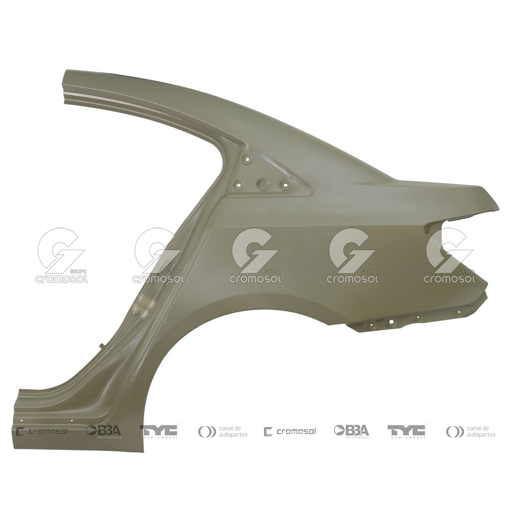 Guardabarro trasero para Chevrolet Cruze F1 10-13 (Izquierdo)