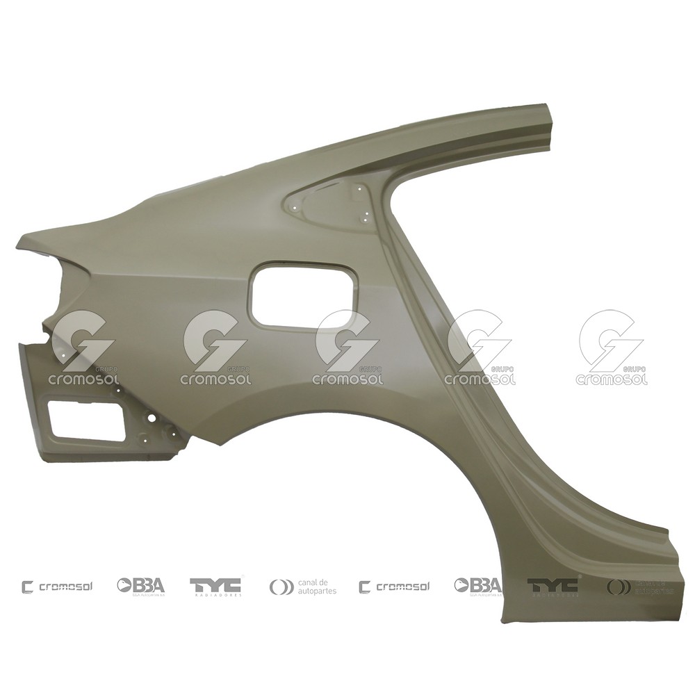 Guardabarro trasero para Chevrolet Cruze F4 16-22 (Derecho)