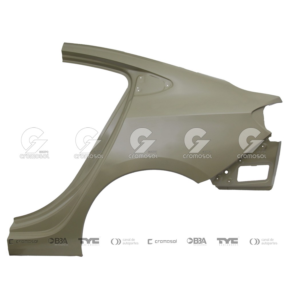 Guardabarro trasero para Chevrolet Cruze F4 16-22 (Izquierdo)