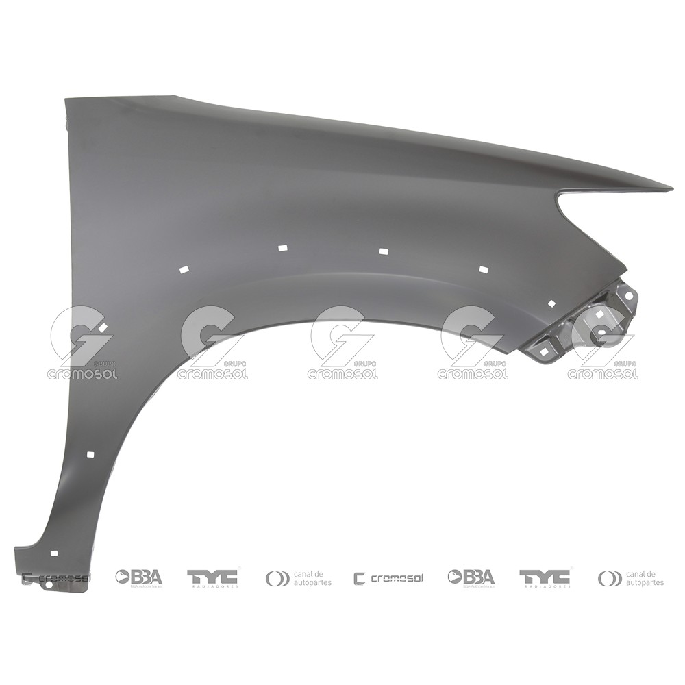 Guardabarro delantero para Toyota Hilux 12-15 (Derecho)