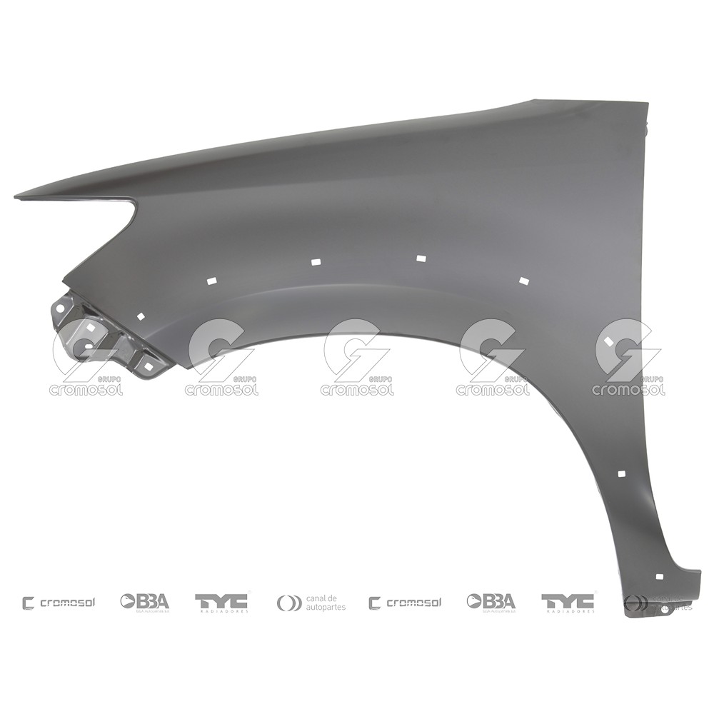 Guardabarro delantero para Toyota Hilux 12-15 (Izquierdo)