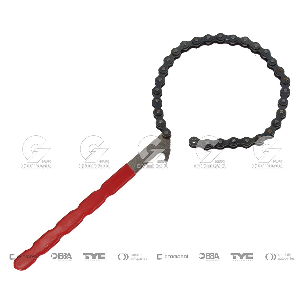 Llave saca filtro para Universal Universal Livianos 50/20 De aceite tipo cadena mango forrado