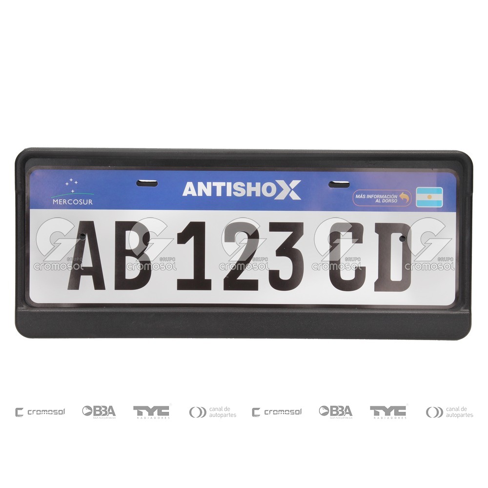 Portapatente para Universal Universal Livianos 50/20 Protector patente universal negro (mercosur)