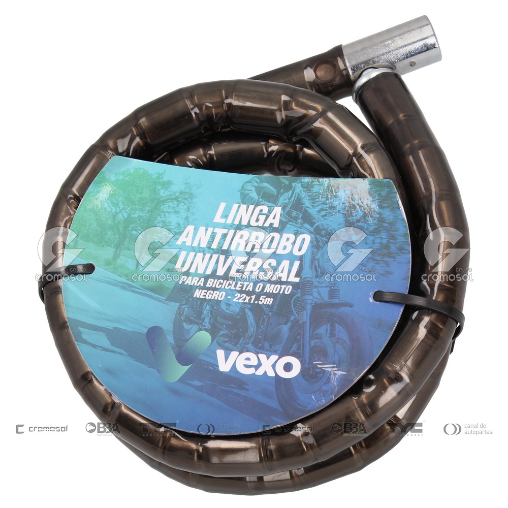 Accesorios para Universal Universal Livianos 50/20 Linga cadena para moto 22x1.5m (negro)
