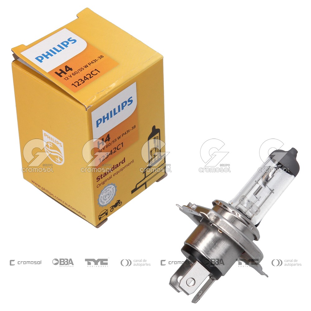 Lampara halogena para Universal Universal Pesados 50/20 H4 (13342) 24v 75/70w p43t-38 master duty blue vision