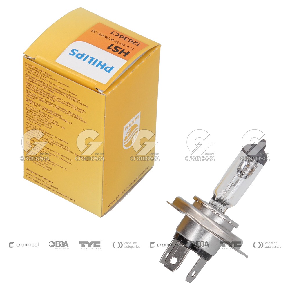 Lampara halogena para Universal Universal Livianos 50/20 (moto) m5 (12153) 12v 35/35w p15d-25-1