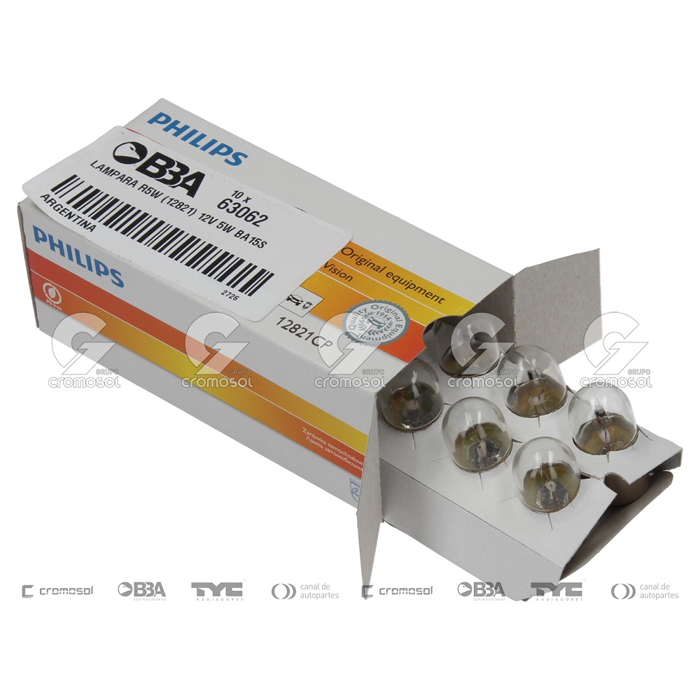 Lampara incandescente para Universal Universal Livianos 50/20 R5w (12821) 12v 5w ba15s