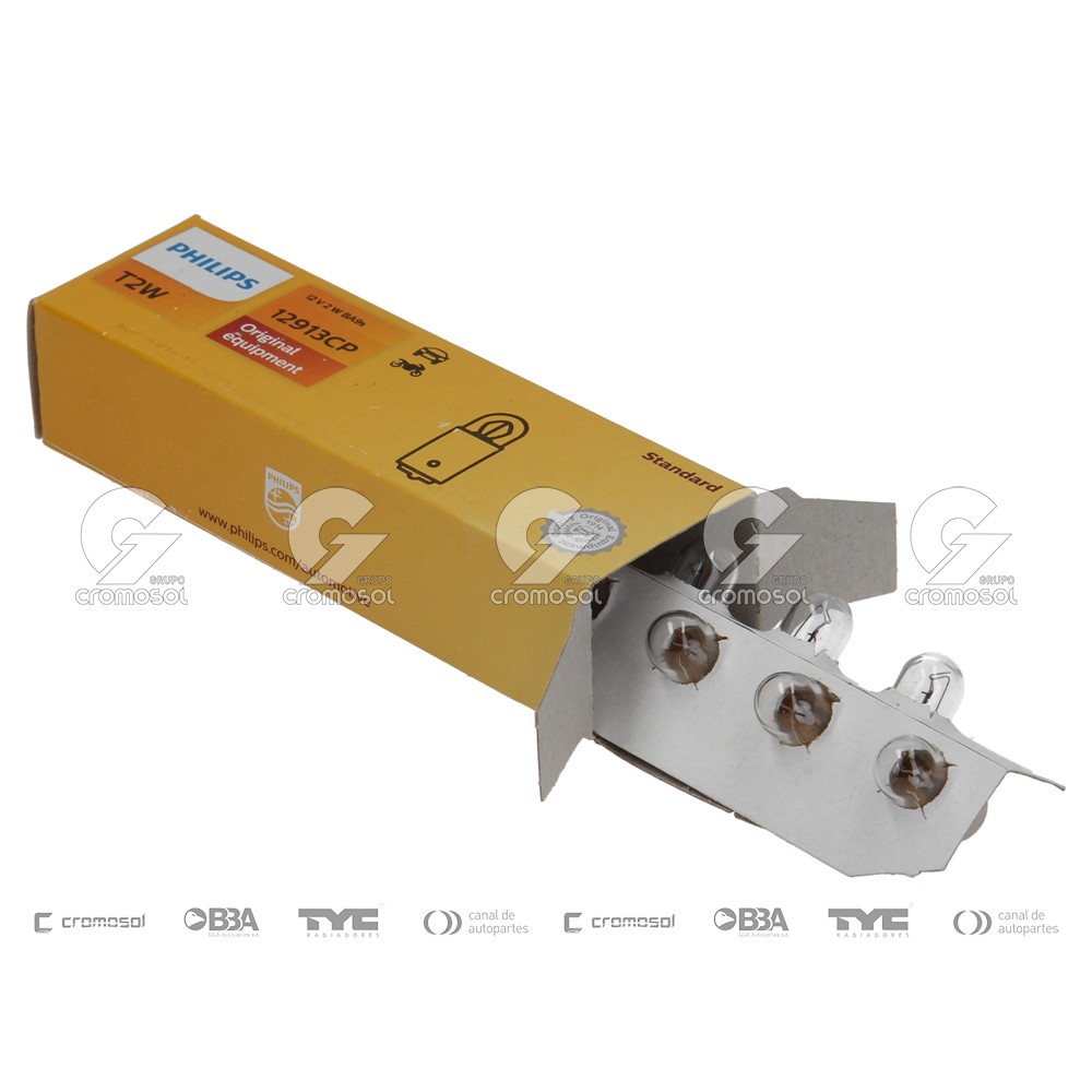 Lampara incandescente para Universal Universal Livianos 50/20 T2w (12913) 12v 2w ba9s