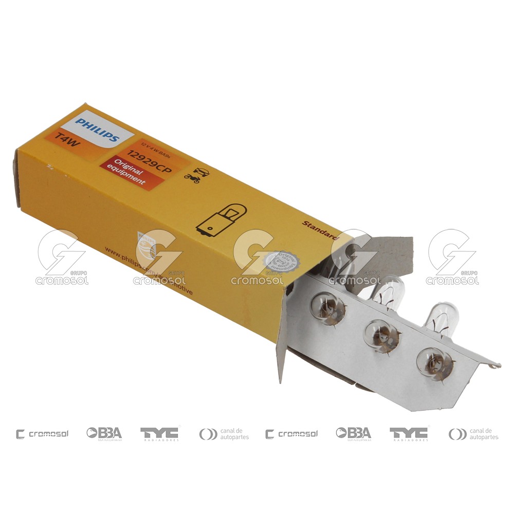 Lampara incandescente para Universal Universal Livianos 50/20 T4w (12929) 12v 4w ba9s blue vision (set x2)