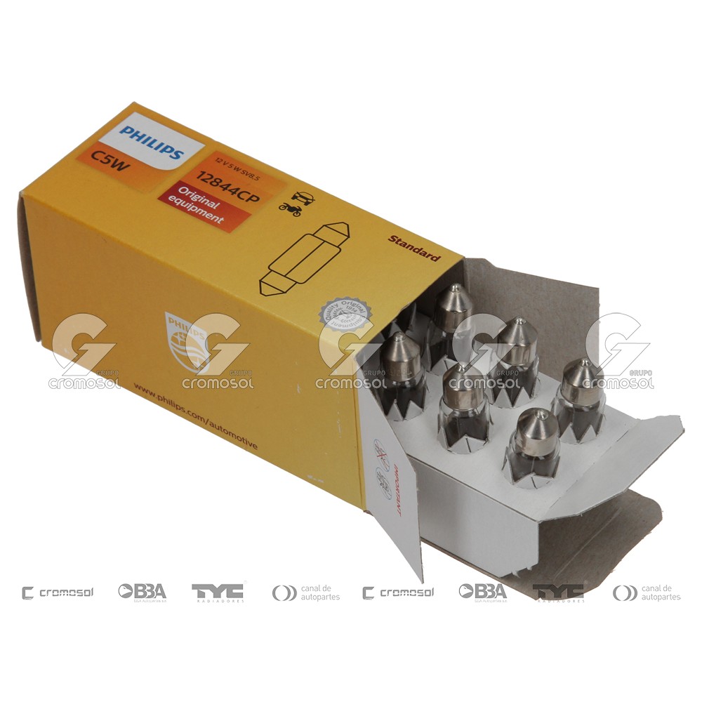 Lampara incandescente para Universal Universal Livianos 50/20 C5w (12844) 12v 5w sv8,5