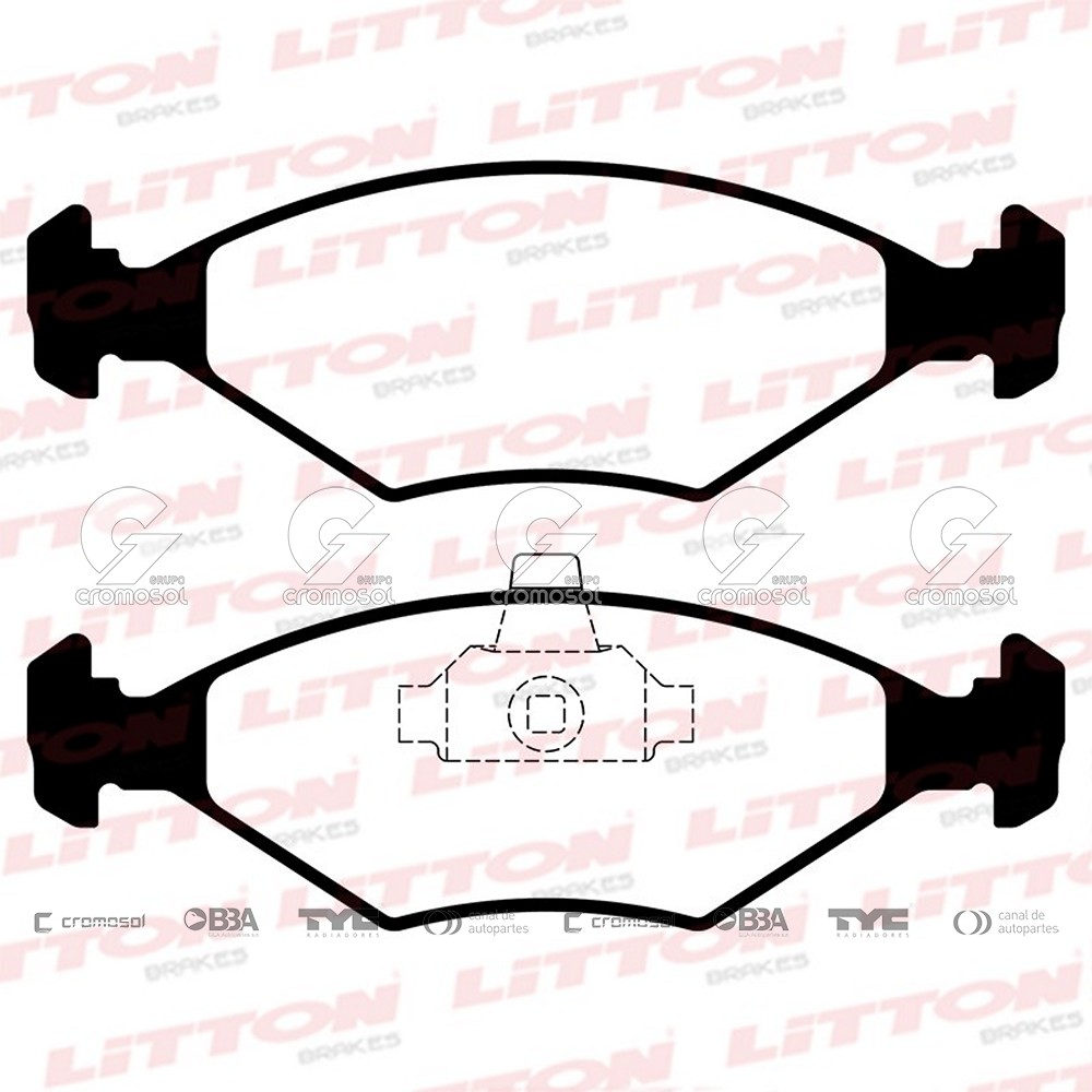 Pastilla de freno para Fiat Fiorino F1 95-04