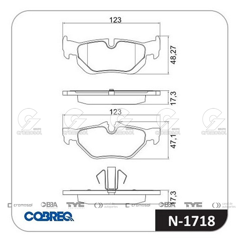 Pastilla de freno para BMW Serie 1 116i (E87)