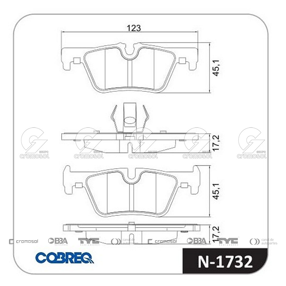 Pastilla de freno para BMW Serie 1 116i (E87)