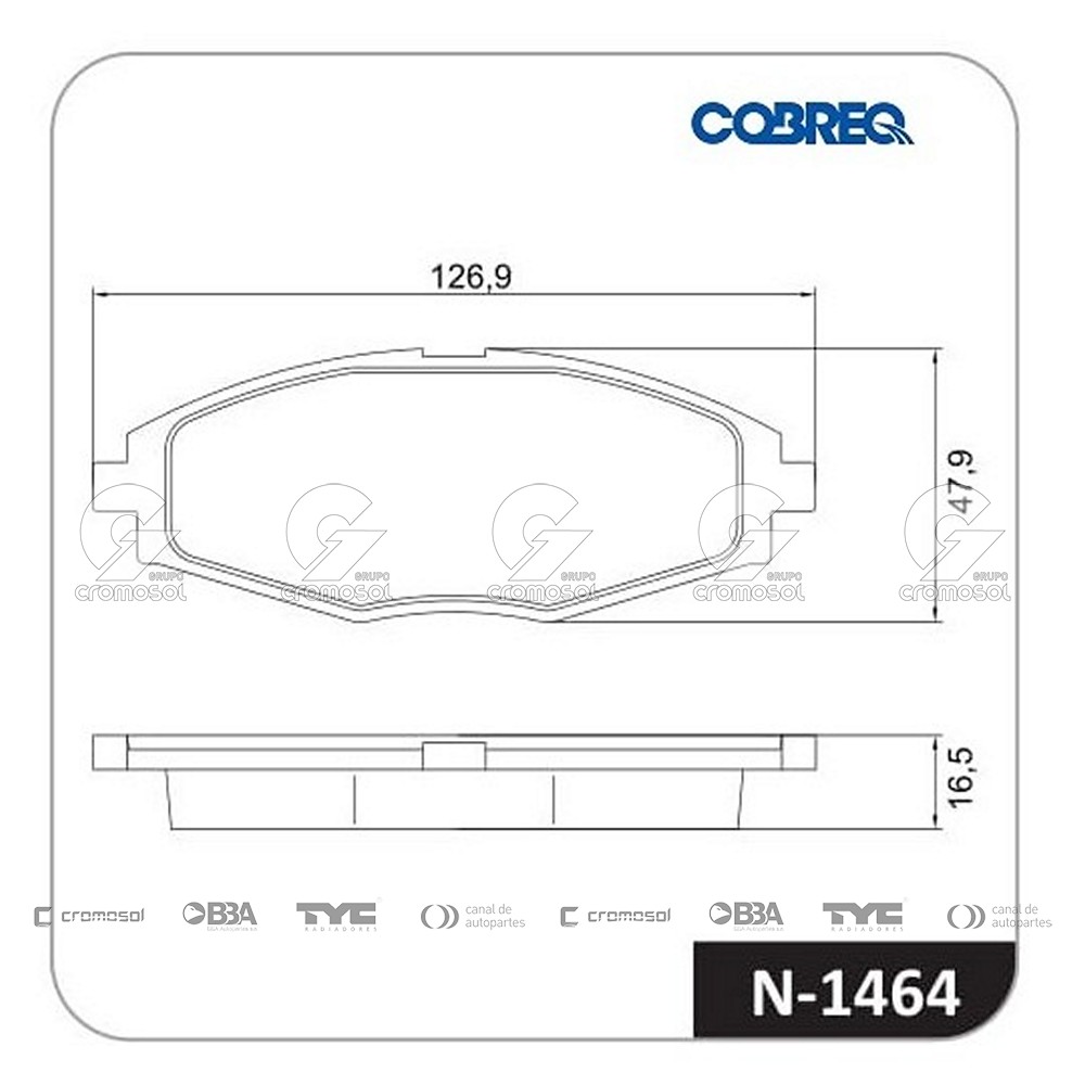 Pastilla de freno para Chery QQ F2 16-19