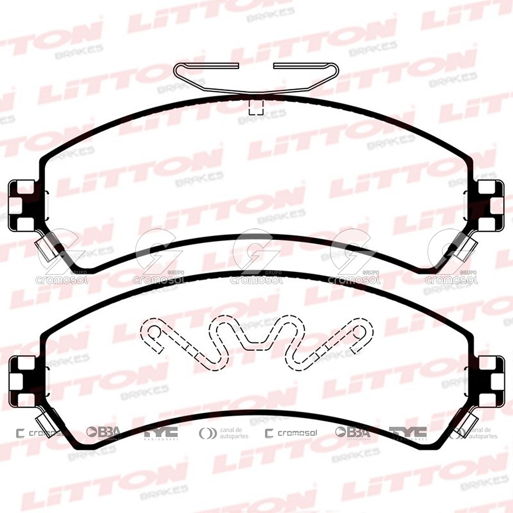 Pastilla de freno para Chevrolet Blazer F1 88-96